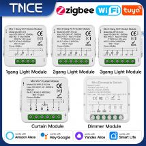 Przełącznik TNCE Tuya Ściemniacz kurtyny świetlnej WIFI Zigbee, inteligentny moduł DIY MINI, rolety żaluzja, głos alexa google home