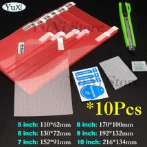 10pcs Universal Screen Protector 5/6/7/8/9/10 Inch for Phone Tablet GPS LCD Anti-dust Screen HD Clear Protective PET Films