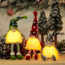 LED-Weihnachtszwerg, gesichtslose Puppe, leuchtende Ornamente, Nachtlicht, frohe Weihnachten, Zuhause, Urlaub, Dekoration, Kind, Neujahr, Weihnachtsgeschenk