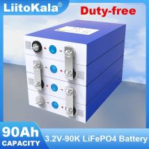 Liitokala 3,2 v 90ah lifepo4 akku diy 12v 24v 3c lithium eisen phospha 90000mah motorrad elektroauto