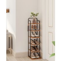 Hzuaneri scarpiera verticale, scarpiera, organizer per scarpe in legno per armadio, ingresso, scarpiera per piccoli spazi, autoportante