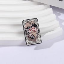 The Bloody Lovers Tarot Enamel Pins Band Album Brooches Lapel Badges Punk Style Backpack Jewelry Gift for Fans Friends