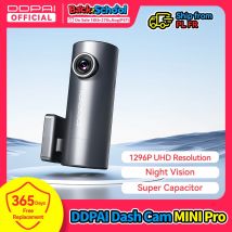 DDPAI MINI Pro Dash Cam 1296P UHD grabadora de vídeo de visión nocturna 24H Monitor de estacionamiento cámara de salpicadero coche DVR WIFI 330 °   Lente giratoria