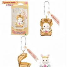 Echte Sylvanian Families Blind Schlüsselanhänger Zubehör Figuren Original Schlüsselanhänger Kette Beflockung Kinder Spielzeug für Mädchen Spielzeug