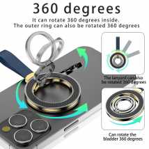 Handy-Fingerring-Magnethalterung für Magsafe 360 °   Rotationsständer, zusammenklappbar, tragbar, Magnethalterung für iPhone 17/16 Xiaomi