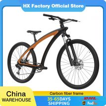 HX A5-100 Kohlefaser-Fahrrad für Erwachsene, Rennrad vorne und hinten, hydraulische Scheibenbremse, Mountainbike, All-Terrain