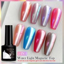 LILYCUTE 7 ml Wasserlicht Katze Magnetischer Decklack UV LED Gel Soak Off Katze Magneteffektfunktion Gel Nagellack DIY Maniküre