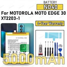 100% New High Quality ND40 Battery For MOTOROLA MOTO EDGE 30/XT2203-1 Replacement Battery Bateria+Free Tools