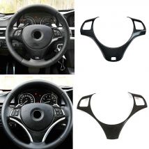 Zubehör Für BMW 3er E90 E92 E93 1er E87 2005 ~ 2012 ABS Carbon Faser Stil Auto Lenkrad Panel Dekoration Abdeckung