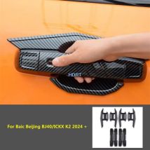 Auto Styling Vordertür Griff Hinten Stamm Heckklappe Schüssel Abdeckung Zubehör Außen Aufkleber Für Baic Peking BJ40/ICKX K2 2024 +