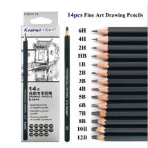 14 Teile/satz Professionelle Skizze Zeichnung Bleistift Set 1B 2B 3B 4B 5B 6B 7B 8B 10B 12B 2H 4H 6H HB Malerei Bleistifte Schreibwaren Supplie