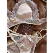 BANERDANNI Damen-BH-Set ohne Bügel, kabelloses Bralette, Dessous, kleine Brüste, bequem, weicher Stretch-Stoff, zierliche Unterwäsche