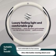 Auto Carbon faser Leder Lenkrad Abdeckung Für Suzuki S-Cross Swift SX4 Vitara Jimny Grand-Vitara Baleno Celerio ciaz Samurai