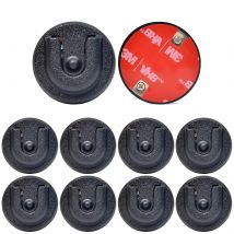 CB Microphone Holder,Round Knob Mic Holder Mount, Mobile Radio Mic Holder Clip with Adhesive Back for Portable Two Way Radios