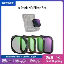 NEEWER 4 Pack ND Filter Set  Adjustable CPL + UV + Black Diffusion 1/4 + ND16 for Insta 360 Ace Pro Insta360 Ace Pro 2