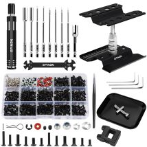 EPINON RC Car Repair Work Stand Repair Tool Set for 1/8 1/10 1/12 1/16 1/18 RC Car Crawler Truck Buggy