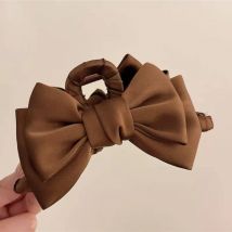 Bogen Haarnadel Neue Elegante Temperament Satin Haar Greifen Haar Zubehör Shark Clip auf Der Rückseite Der Kopf Haar Klaue Clip FENGCHE