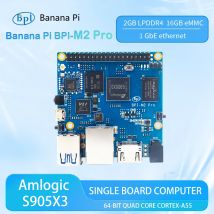 Banana PI BPI-M2 Pro Amlogic S905X3 Quad core Cortex-A55 Mali-G31 Demo Board 2GB LPDDR4 16GB eMMC With WiFi BT SBC Single Board