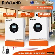 POWLAND 12.4KW Soalr Inverter MPPT 120A Caricatore Ingresso fotovoltaico 500Vdc 13000W 220VAC 48VDC Inverter a onda sinusoidale pura DC/AC con WiFI BMS