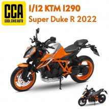 1/12 KTM 1290 Super Duke R 2022 Toy Motorcycle CCA Diecast Model 1:12 Sport Racing Miniature Collection Gift For Kid Children