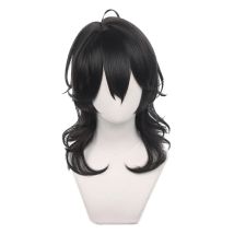 Ensemble Stars Cosplay Sakuma Rei Wig Short Black Curly Halloween Role Play Wig