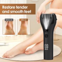 Lima per pedicure elettrica Rimozione calli Smerigliatrice per piedi regolabile a 3 velocità Esfoliante per pelle morta Cura del tallone duro Strumento di file professionale