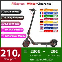 AOVOPRO ES80 Scooter elettrico 350W motore 10.5AH batteria 31 KM/H velocità massima 35KM Super Range 8.5 pollici pieghevole adulti APP Scooter