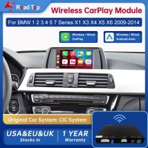 Wireless Android Auto Per BMW Auto F10 F11 F07 GT F01 F02 F03 F04 E70 E71 E84 CIC NBT EVO Carplay Interfaccia Specchio Collegamento Air Play