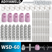 ADIYAWELD 26/60/100PCS SG55 AG60 WSD60 Taglio Al Plasma Consumabili Kit Elettrodi Tazze PUNTE Distanziatore Guida Taglio Al Plasma Torcia