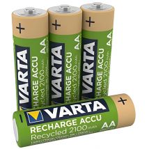 Pilas Recargables Varta AA con Material Reciclado