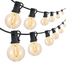 Guirnalda de luces LED de globo G40, bombillas para Fiesta al aire libre, luces de hadas para calle, Patio, jardín, boda, patio, decoración navideña para terraza