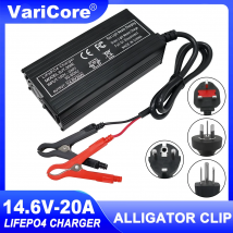 Caricabatteria varicose 14.6V 20A Smart Lifepo4 110-220V 4S 12V caricabatterie ad alta potenza per batteria al litio ferro fosfato