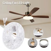 Ventilatore da soffitto Sostituzione luce LED Luminosità regolabile Kit retrofit luce LED da 5,3 pollici Multifunzionale da 95 a 265 V per interni