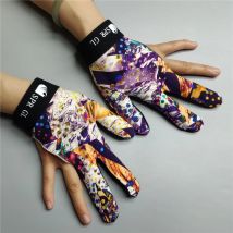 Billard-Handschuh für die linke und rechte Hand, SPR GL, mittlere Größe, Poolkarambol, 3-Finger, Muticolour A Painting PRO, Snooker- und Billard-Zubehör