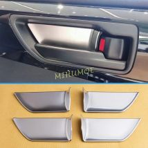 Argento Lucido Maniglia Interna Della Porta Ciotola di Protezione Trim Sinistra Destra Per Toyota Highlander Kluger 2021-2025 In Acciaio Inox