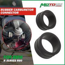 2pcs Cafe Racer For BMW R series R80 R 80 Carburetor Connector Intake Manifold Rubber Boots Retro Motorcycle Modification