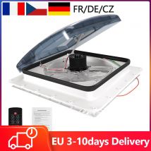 3 velocità 40x40cm Caravan RV Roof lucernario camper prese d'aria con sensore di pioggia 12V ad alto Volume d'aria ventilatore elettrico per tetto RV
