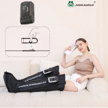 Drahtlose Luftkompression Druck Bein Oberschenkel Massage Maschine Wraps für Pneumatische Fuß Waden Muskeln Massagegerät mit Reißverschluss