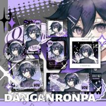 Anime Danganronpa Nagito Komaeda Kokichi Oma Cosplay Cartoon Stempel Emblem Weniger Kalorien Abzeichen Laser Ticket Karte Maskottchen Geschenk