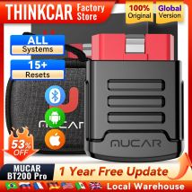 MUCAR BT200/BT200 PRO, herramienta de diagnóstico de coche con Bluetooth, aceite IMMO SAS 15, reinicio OBD2, escáner, lector de código automático para diagnóstico de sistema completo