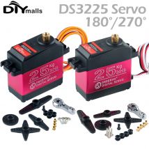 DS3225 25Kg RC Digital Servo 180 270 Degree Waterproof servo high torque Full Metal Gear for DIY Baja Car RC Robotic Arm