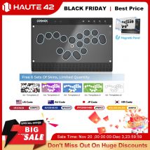 Klawiatura Arcade Bezprzewodowa Magnetyczna Haute42 C16-S Hitbox Bez Dźwigni Kontroler do PC/PS4/PS5/Switch Fight Stick Hitbox