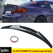 MagicKit per BMW serie 4 F32 COUPE M4 STYLE GLOSS BLACK CAR REAR TRUNK LIP SPOILER 2013-2020