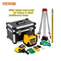 VEVOR LaserLevelSelbennivellierung,360Rotary500m,VerticalHorizontalScanningMeasurementTools,RedGreenLaserLevelMachine