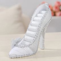 Schmuck-Display – Damen-Modellkleid, hochhackige Schuhe, Ohrringe, Halskette, Ring, Schmuckhalter, Ständer, Display, Prinzessinnenkleid