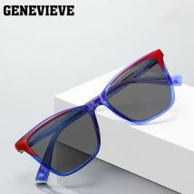 GENEVIEVE Geometrische Schmetterling Polarisierte Sonnenbrille UV-Schutz Mode Brillengestelle Anpassbare Myopie Grad PFD2116