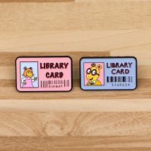 Bibliothek ID Cart Emaille Pins niedlichen Cartoon Brosche Kleidung Rucksack Revers Abzeichen Modeschmuck Zubehör für Kinder Freunde Geschenke