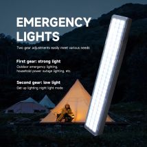 Luci antincendio a 90 LED Luce di emergenza portatile a LED Lampade da lavoro domestiche ricaricabili a parete per lampadina interruzione di corrente