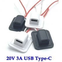 2-polige Hochstrom-Lade buchse mit 24awg Snap-Lock-Platte USB TYPE-C Buchse Typ C wasserdichte Buchse
