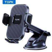 TOPK Car Phone Holder Gravity Stand for iPhone Xiaomi Samsung Car Mobile Support for Dashboard Windshield Air Vent Phone Mount